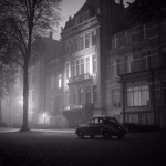 Conspiracy Theories About Bilderberg: Evidence-Based Analysis of 70 Years of Claims Atmospheric photograph of the original Hotel de Bilderberg in Oosterbeek Netherlands, 1954, vintage